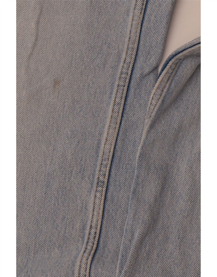 ZARA Herre Distressed Straight Jeans EU 38 Small W30 L30 Blue