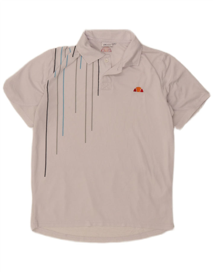 Ellesse Herre Polo Shirt Lille Hvid Stribet