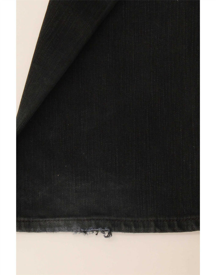 Marks & Spencer Herre Blue Harbor Straight Jeans W36 L33 Sort Bomuld