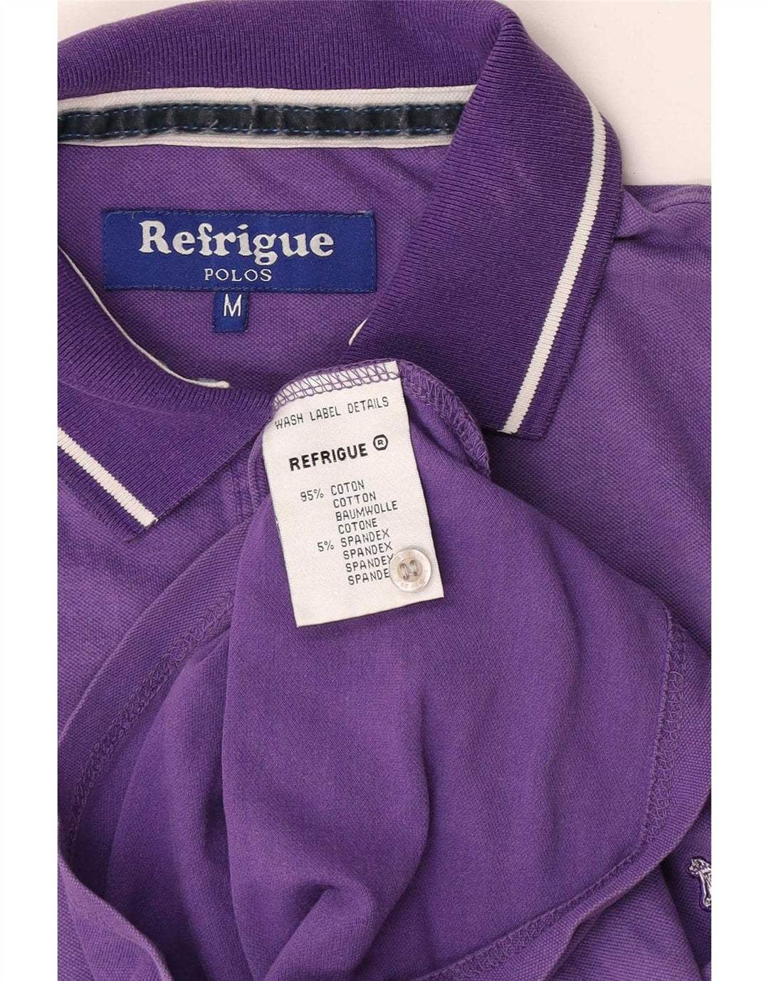 Refrigue herre poloshirt Medium lilla bomuld