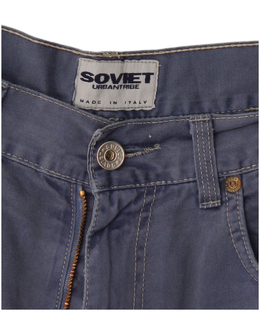 Vintage Herre Cargo Shorts W34 Large Navy Blue