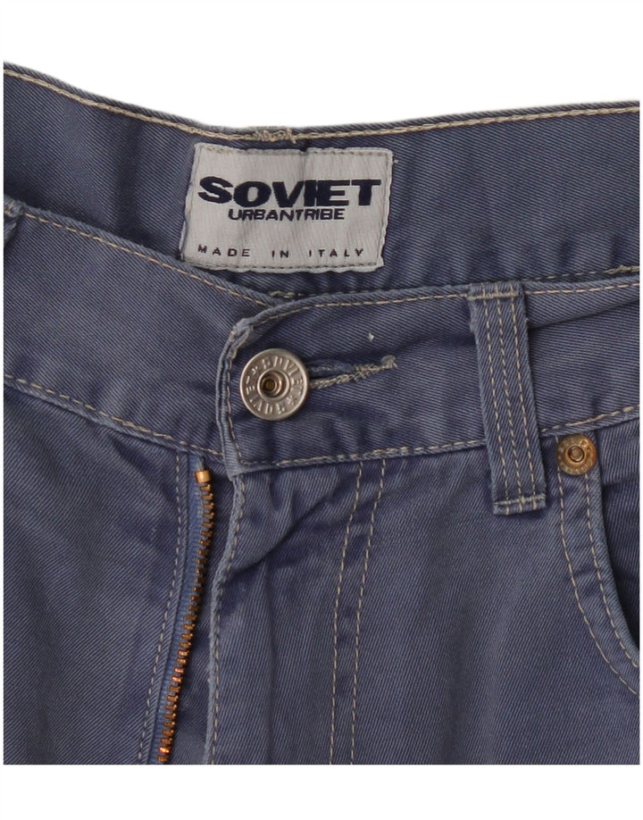 Vintage Herre Cargo Shorts W34 Large Navy Blue