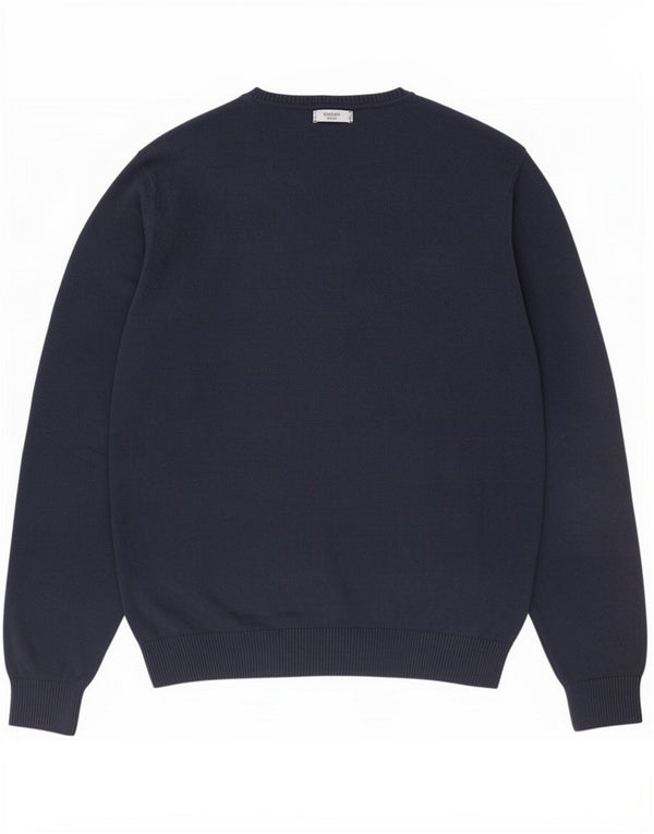 Tommy Hilfiger Herre Crew Neck Jumper Sweater XL Navy Blue Bomuld
