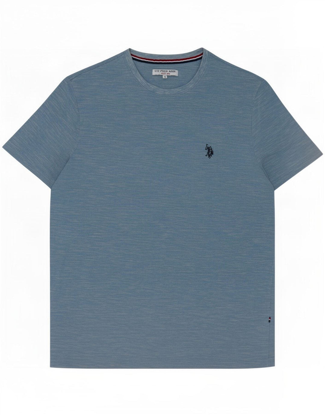 U.S. Polo Assn. Herre T-shirt Top Medium Blue Flecked Bomuld
