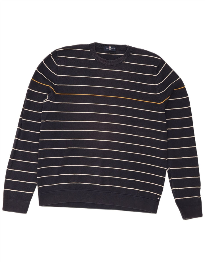 Marks & Spencer Herre Blue Harbor Crew Neck sweater Medium Navy Blue