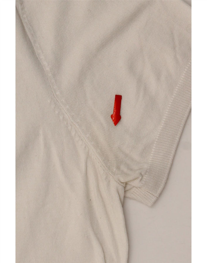Zara Herre T-Shirt Top Medium Hvid