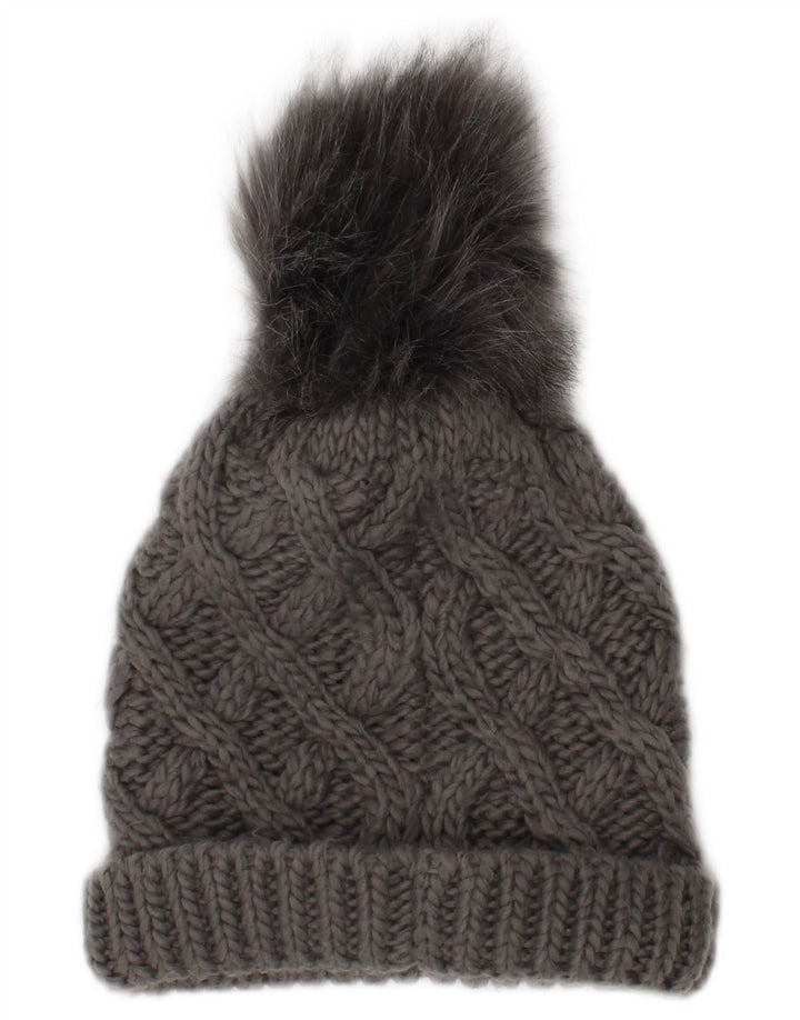 Trussardi Damestrik Bobble Hat One Size Grå Akryl Vinter