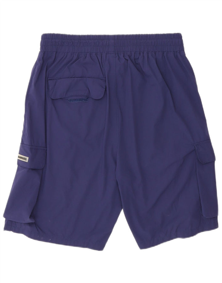 Kangol Herre Cargo Sport Shorts XL Navy Blue Nylon
