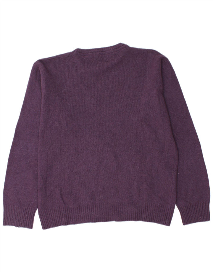 NORTH SAILS Herre Crew Neck Jumper Sweater 2XL Lilla Uld