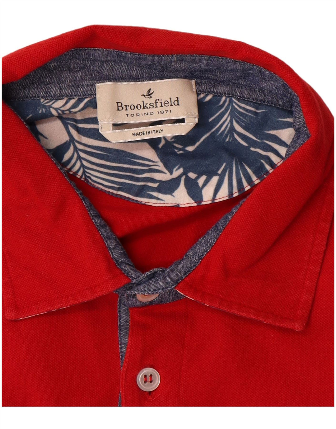 Brooksfield herre poloshirt, stor rød
