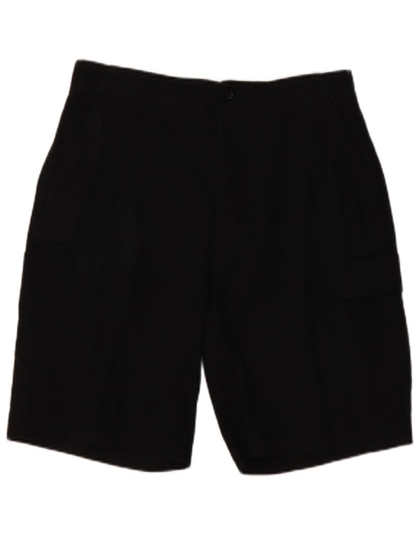 Zara Herre Cargo Shorts EU 42 Large W32 Sort Bomuld