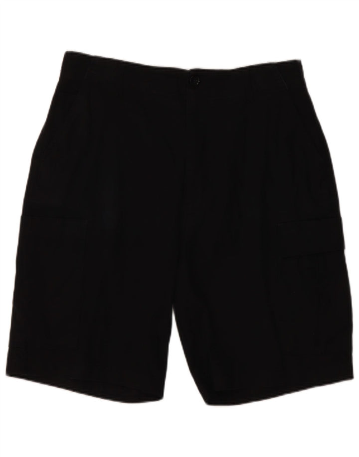 Zara Herre Cargo Shorts EU 42 Large W32 Sort Bomuld