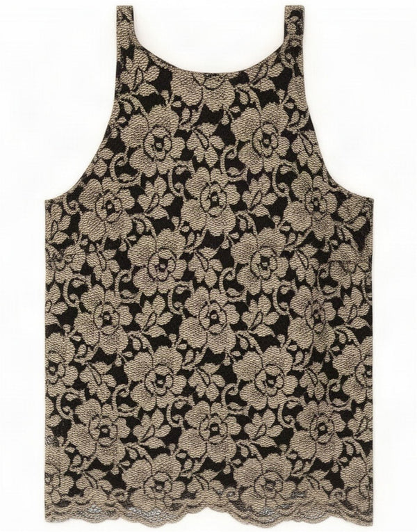 Wallis Dame Cami Top UK 10 Small Beige Floral Viscose
