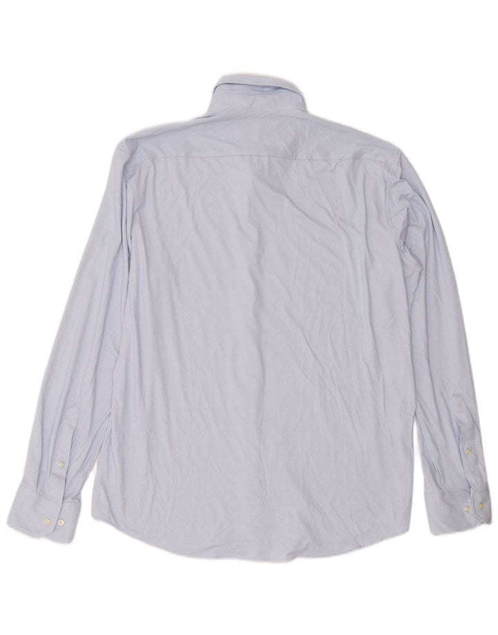 HUGO BOSS Herre Regular Fit skjorte Stor blå plettet polyester