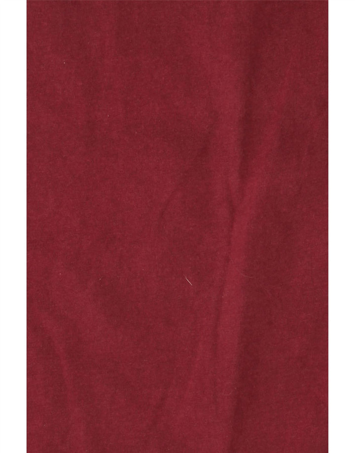 FRENCH CONNECTION Herre T-Shirt Top Stor Burgundy Colourblock