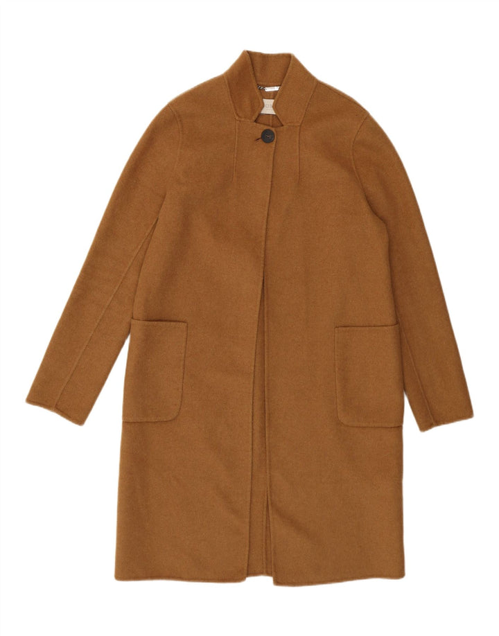 Hobbs Dame Overfrakke UK 10 Lille Brun Uld