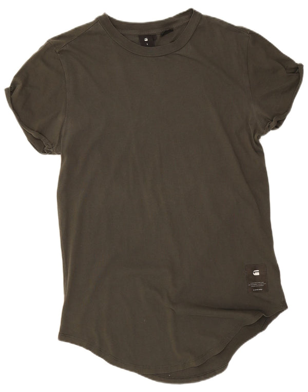 G-Star Mens Lash T-Shirt Top Small Khaki Cotton