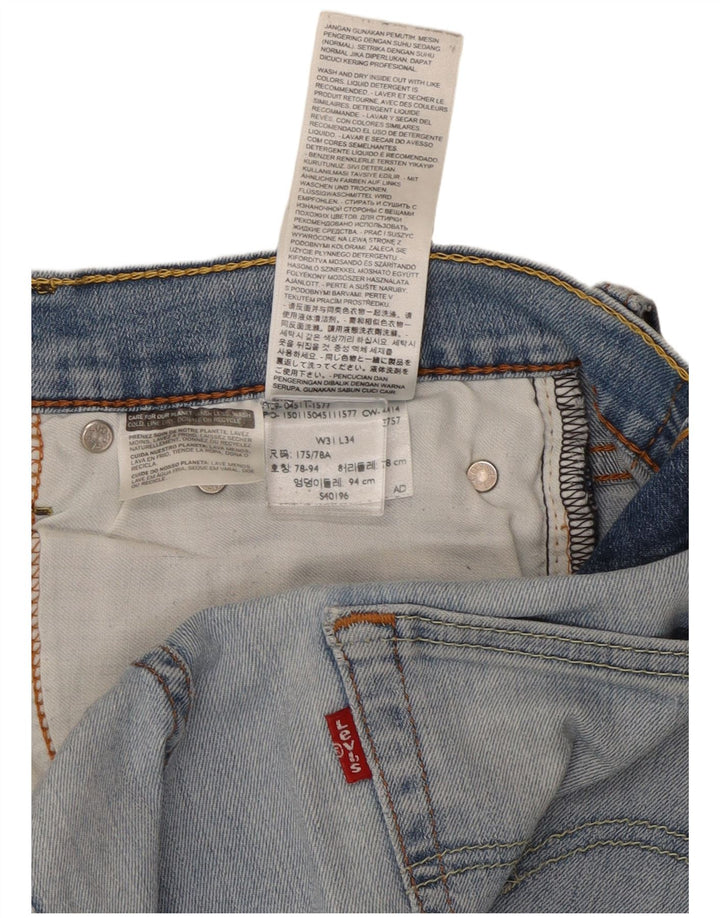 Levi's Slim Jeans til mænd W31 L34 blå bomuld