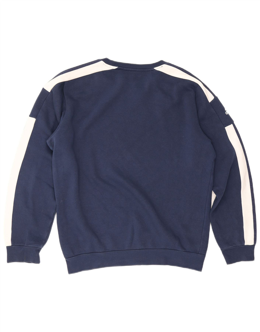 Adidas Grafisk Sweatshirt Jumper Medium Marineblå Colourblock Bomuld