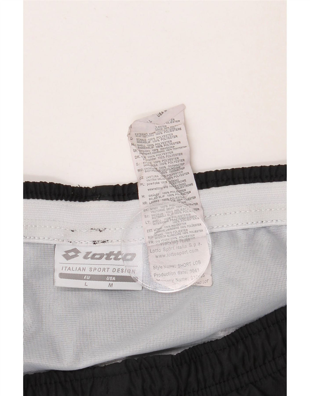 Lotto Herre Sportshorts Stor Sort Polyester