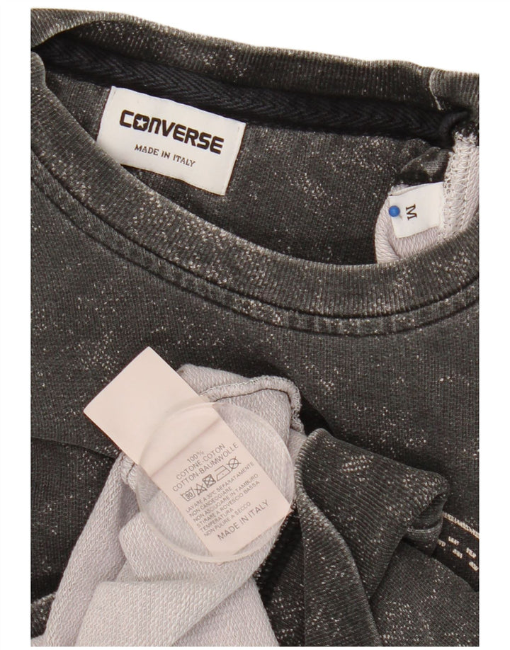 CONVERSE Herre Chuck Taylor Graphic Sweatshirt Jumper Medium Grey Tie Dye