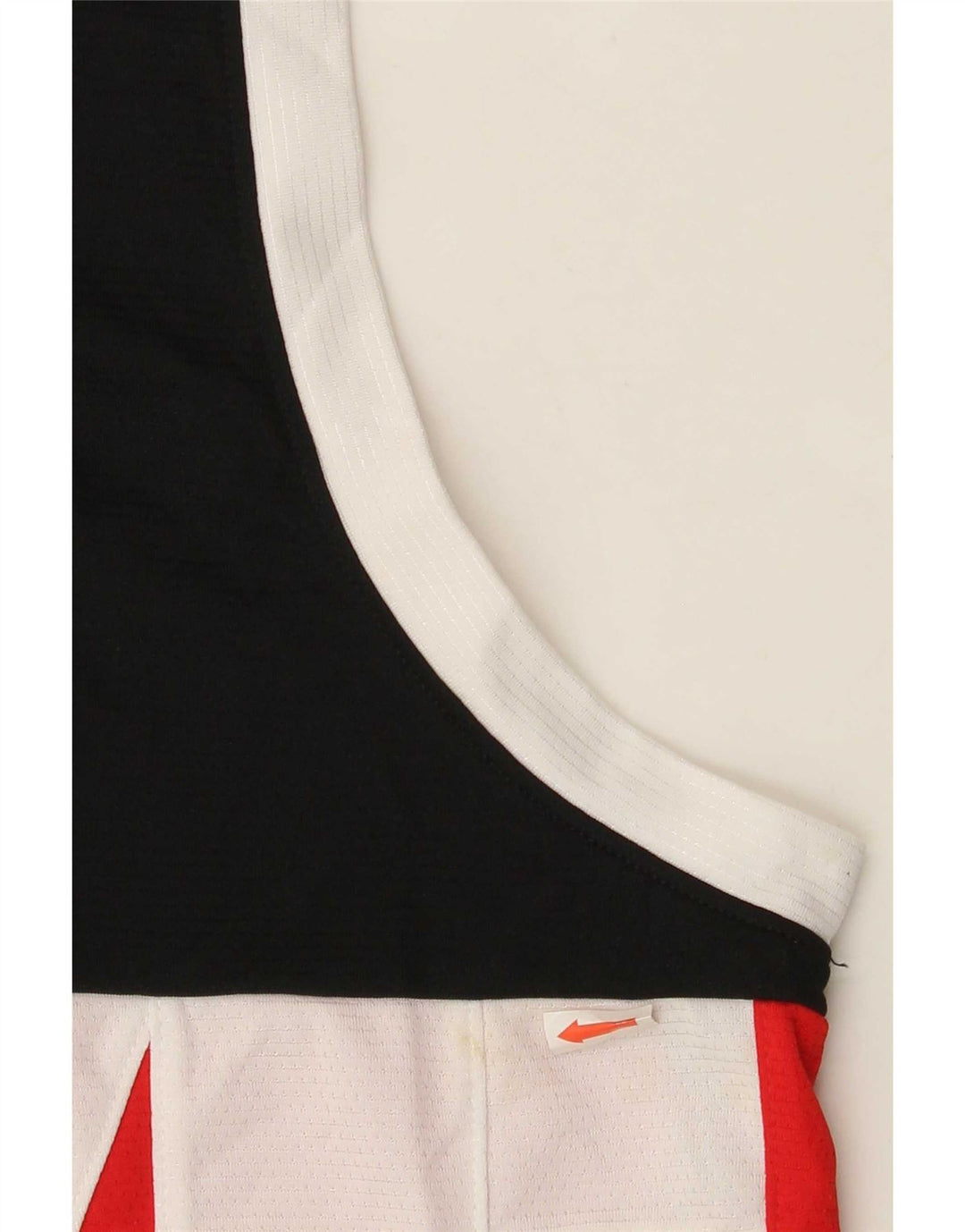 Nike grafisk vest til mænd, stor rød farveblok polyester