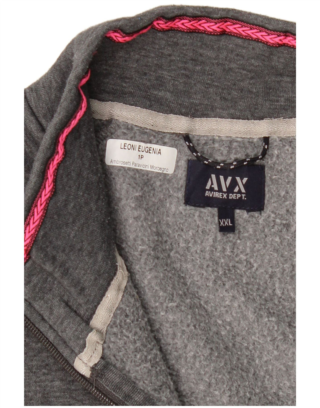 Avirex Womens træningsdragt Topjakke UK 20 2XL Grå Bomuld