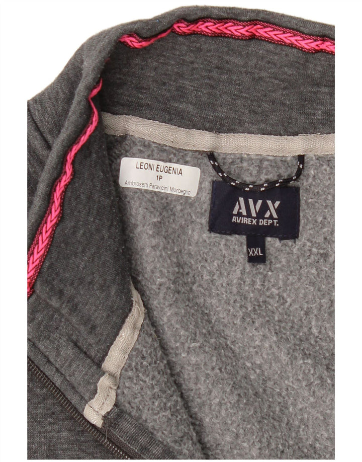 Avirex Womens træningsdragt Topjakke UK 20 2XL Grå Bomuld