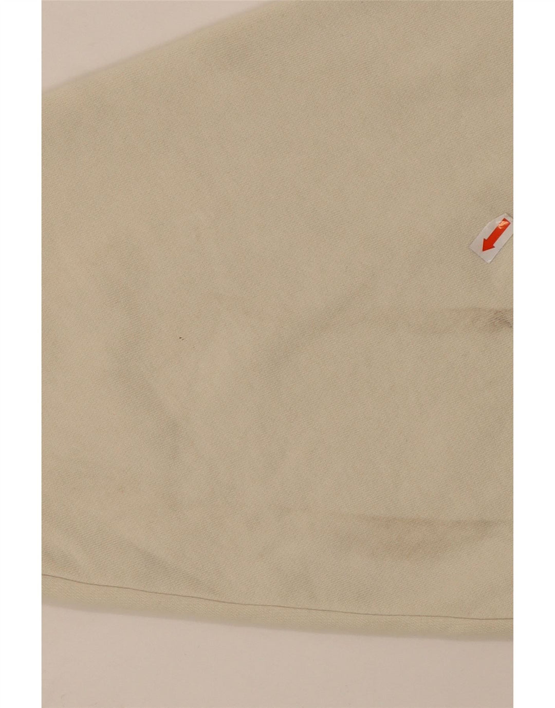 NIKE Womens Crop Oversized Sweatshirt Jumper UK 10 Small Off White Bomuld