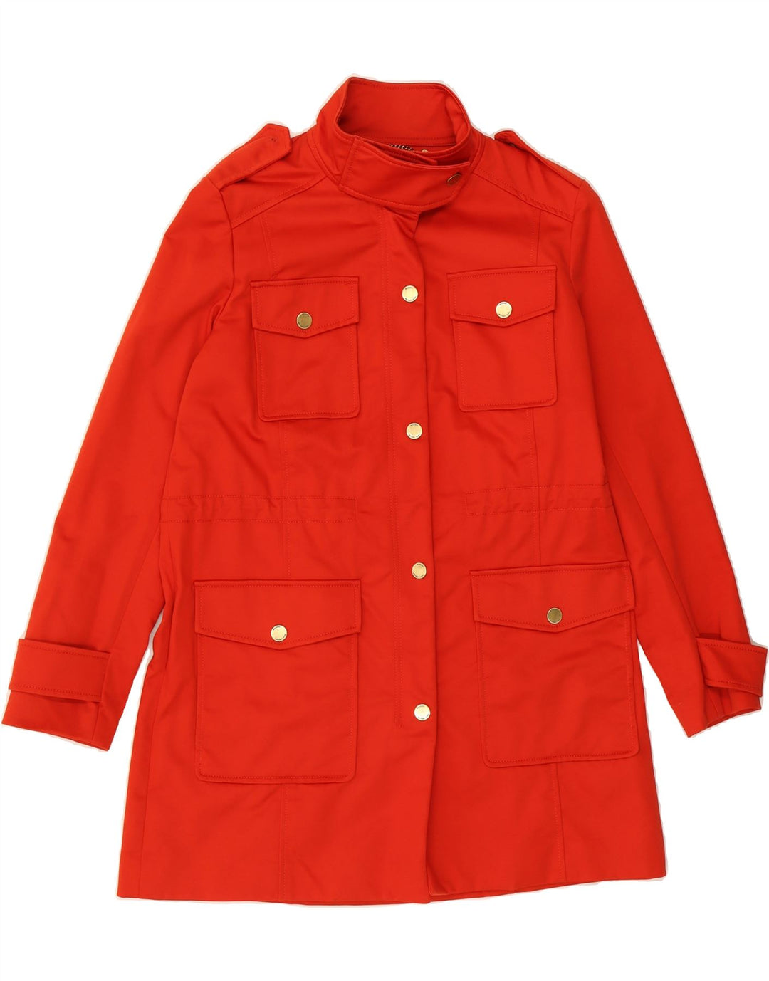 MICHAEL KORS Womens Overcoat UK 14 Medium Red Cotton Vintage Michael Kors and Second-Hand Michael Kors from Messina Hembry 