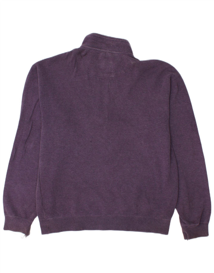 ORVIS Sweatshirt med lynlås til mænd, medium lilla bomuld