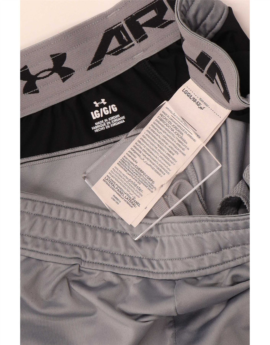 Under Armour Herre grafiske sportsshorts, store grå farveblok polyester