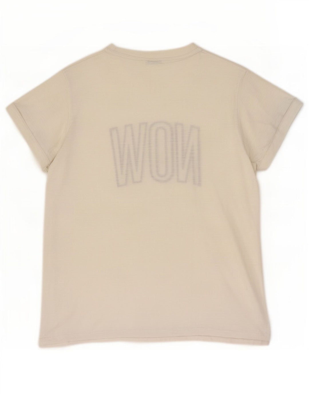 Benetton Herre grafisk T-shirt Top Medium Hvid Bomuld