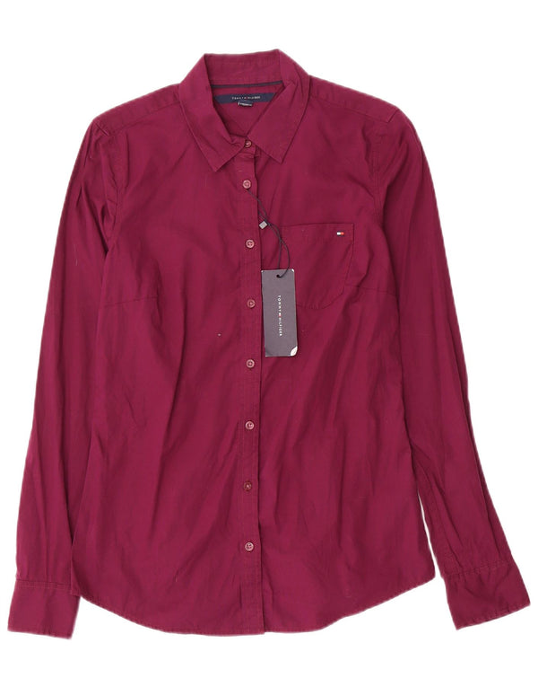 Tommy Hilfiger Dameskjorte UK 6 XS Lilla Bomuld