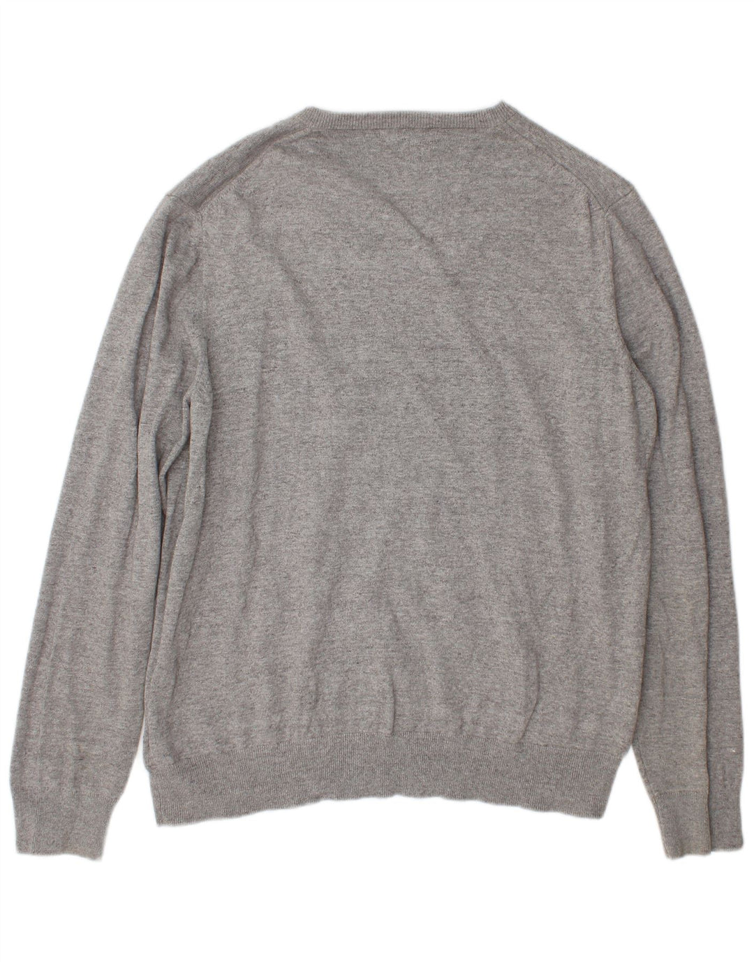 Marks & Spencer Herre V-hals sweater XL Grå Bomuld