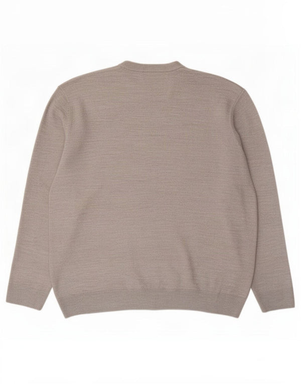 Marks & Spencer Herre grafisk rund hals sweater 2XL grå jul