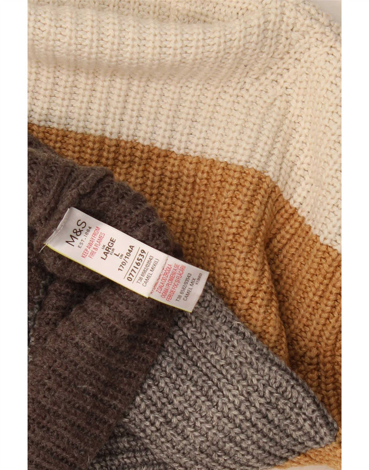 Marks & Spencer Dame Turtle Neck Jumper Sweater UK 16 Large Multicolor