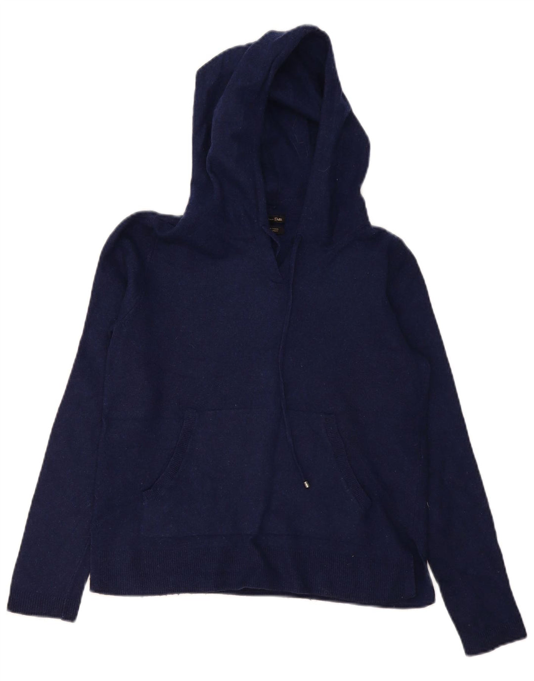 Massimo Dutti Dame Hættetrøje UK 10 Small Navy Blue Wool