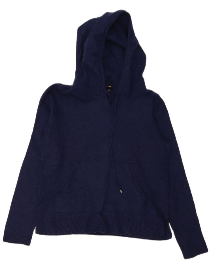 Massimo Dutti Dame Hættetrøje UK 10 Small Navy Blue Wool