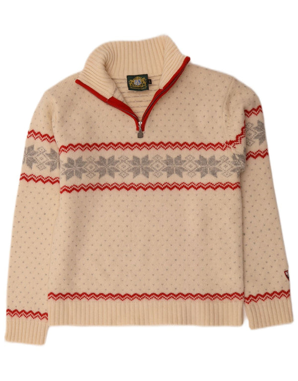 Hammerschmidt Dame Sweater med lynlås-hals UK 16 Large Off White