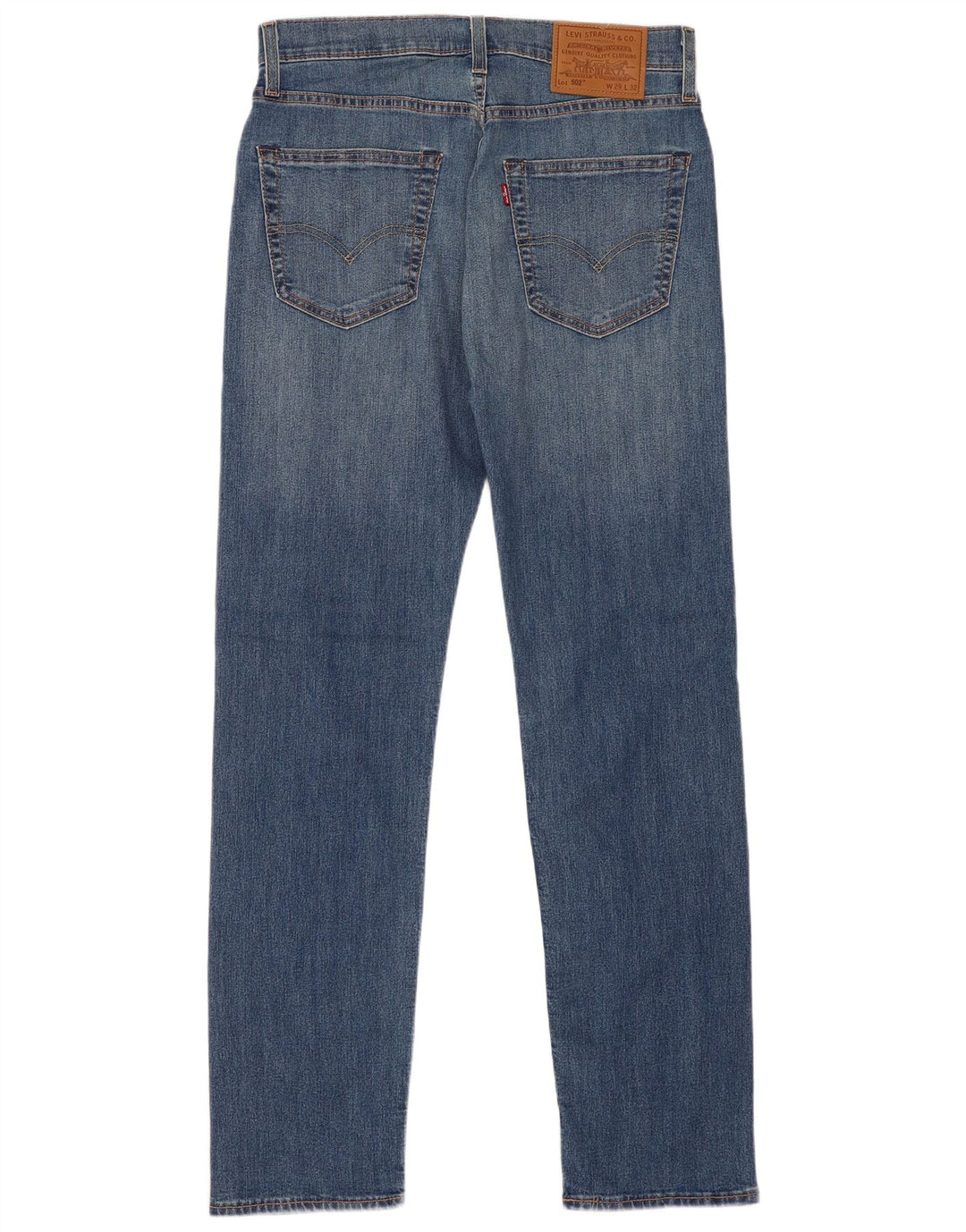Levi's Herre 502 tilspidsede jeans W29 L32 blå bomuld