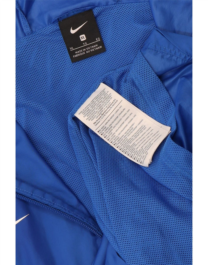 Nike Træningsdragt med hætte til mænd, topjakke XL blå polyester
