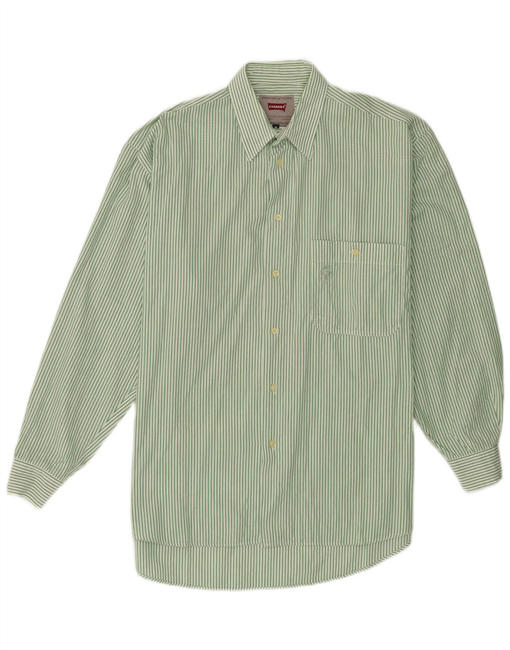Carrera herreskjorte mellemgrøn stribet