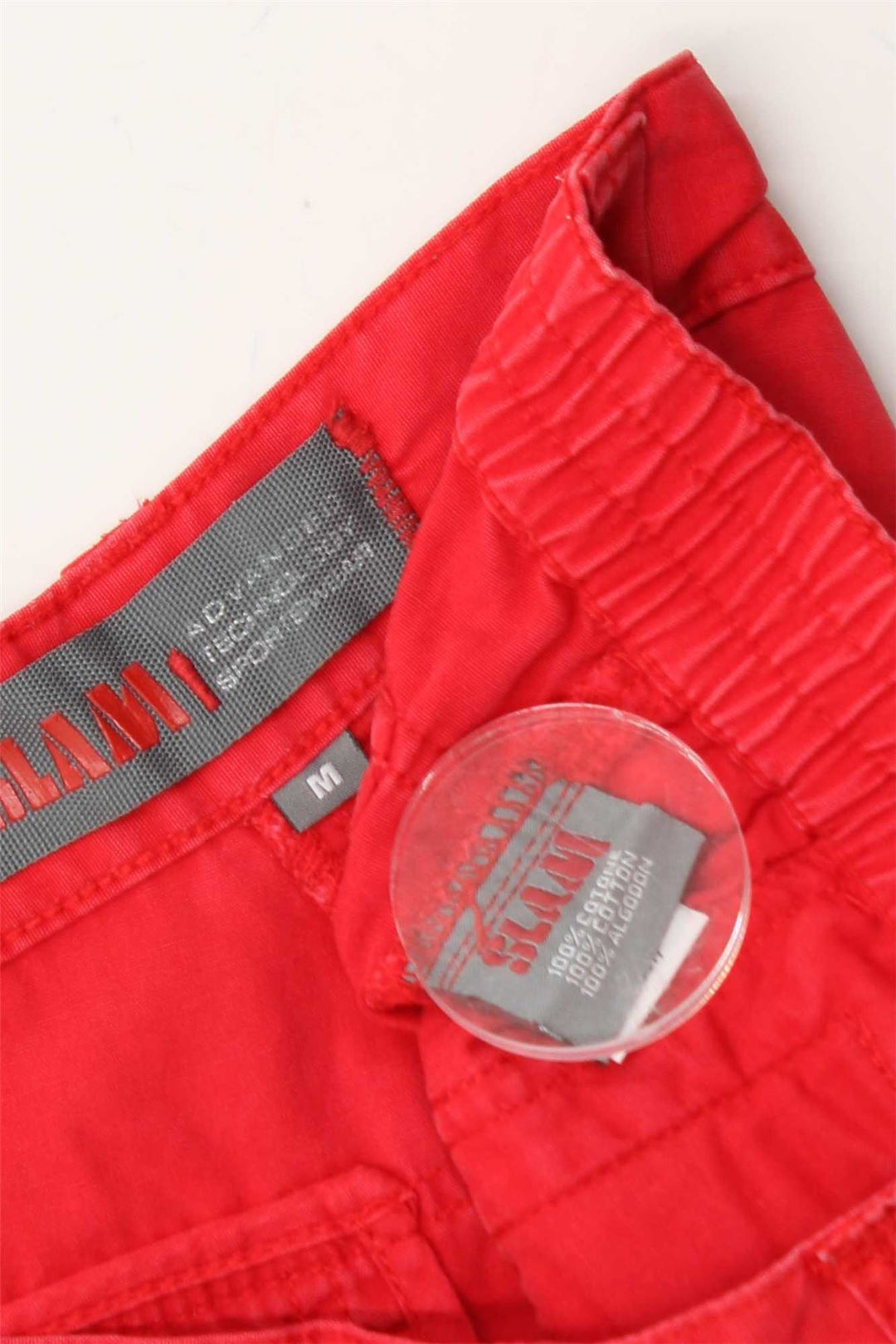 SLAM Mens Cargo Shorts Medium W32  Red Cotton