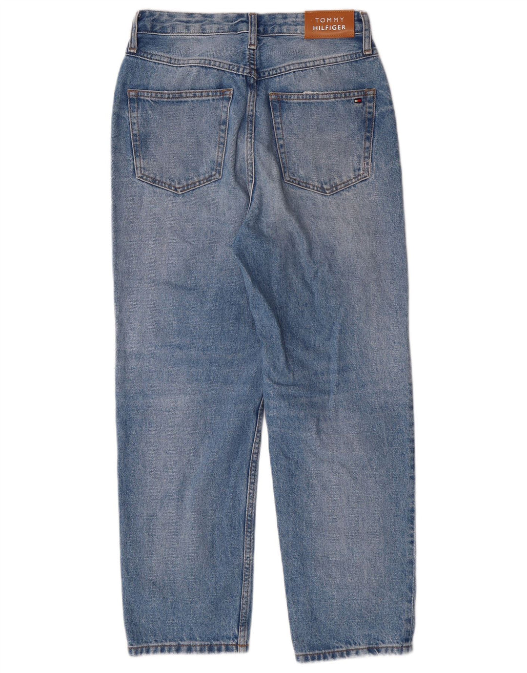 Tommy Hilfiger Dame Distressed High Waist Jeans W27 L28 Blue Classic