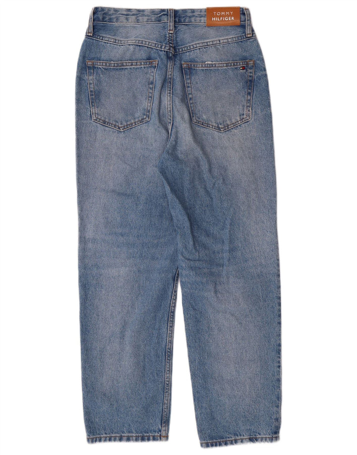 Tommy Hilfiger Dame Distressed High Waist Jeans W27 L28 Blue Classic