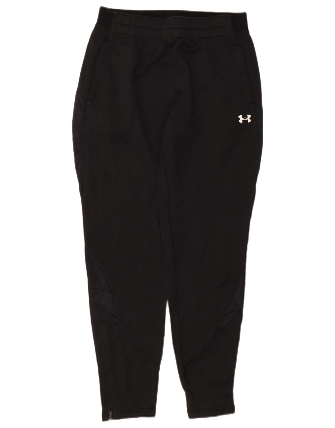 UNDER ARMOUR Mens Tracksuit Trousers Small  Black Polyester
