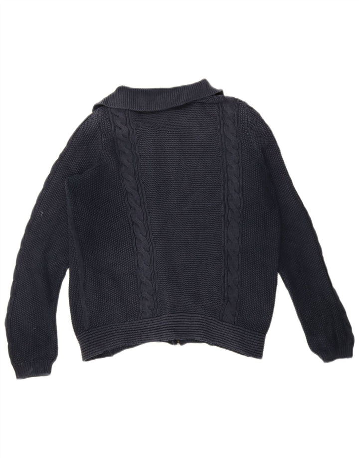 Marks & Spencer Womens Autograph Cardigan Sweater UK 14 Large Navy Blue