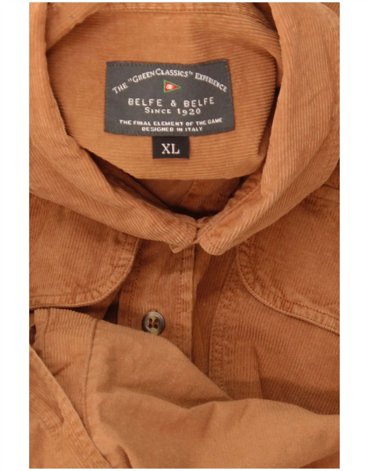 Belfe & Belfe Herre fløjlsskjorte XL Beige