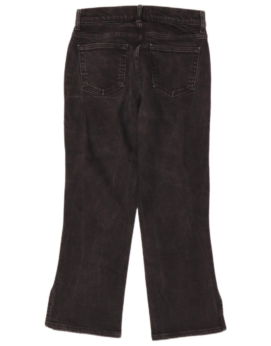 Zara Womens Cropped Jeans EU 40 Large W30 L25 Black Bomuld